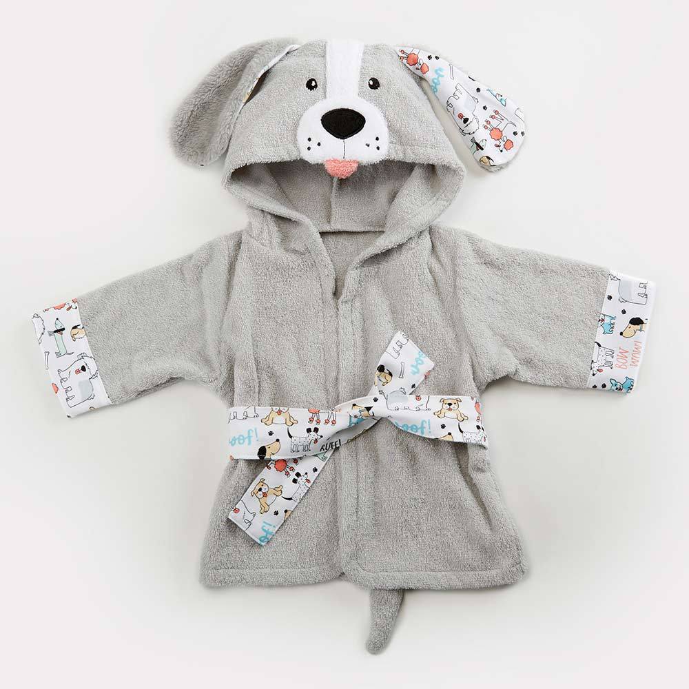 Cartoon hooded baby bathrobe