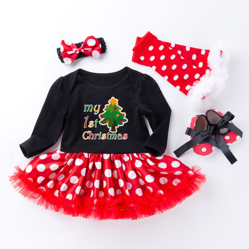 Christmas Baby Suit Long Sleeve Baby's Gown