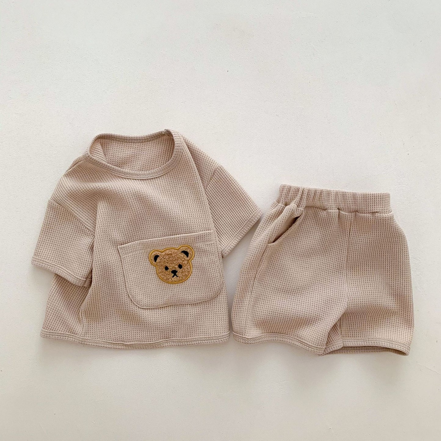 2 Pcs unisex summer bear set