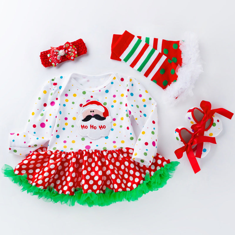 Christmas Baby Suit Long Sleeve Baby's Gown