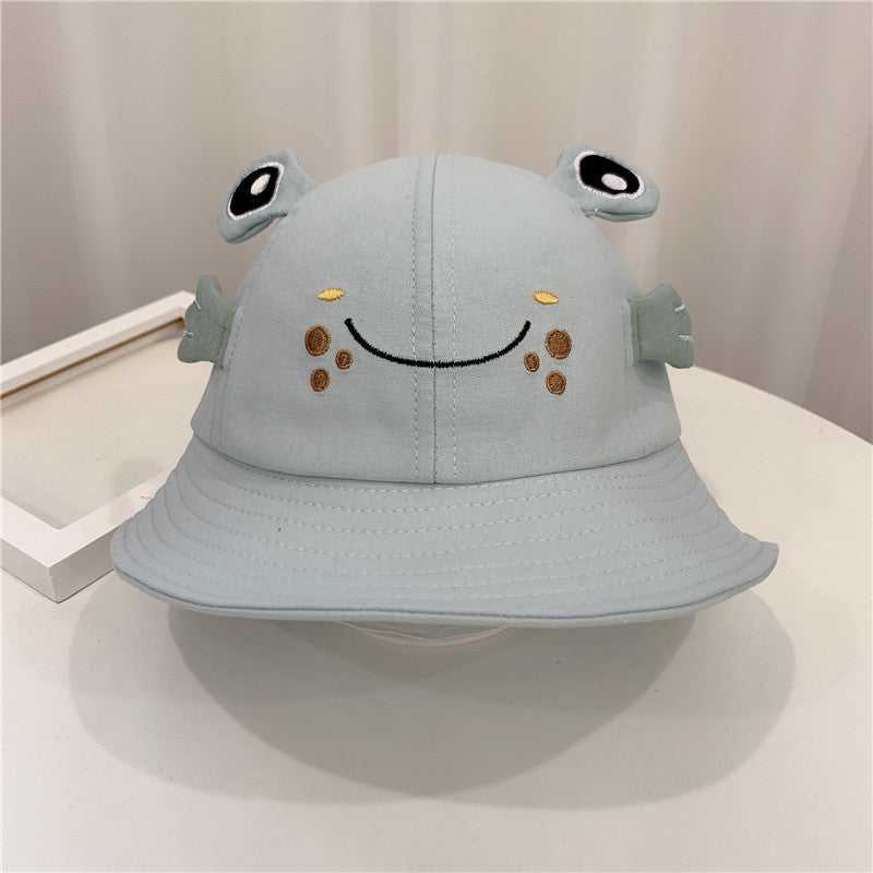 Kitten And Frog Sun Baby Hat