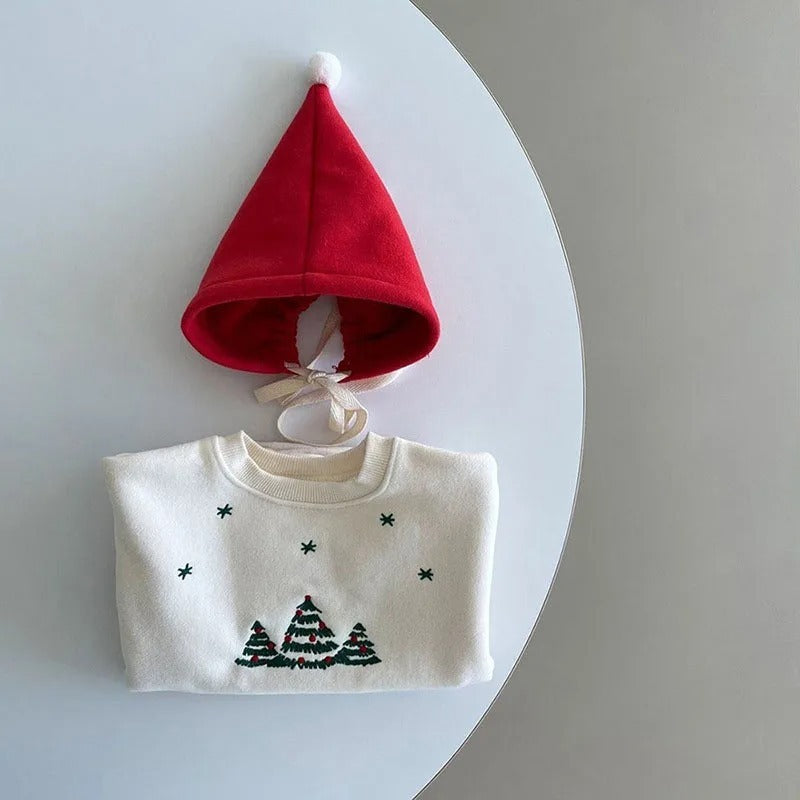 Baby Christmas Fleece-lined Sweater Suit