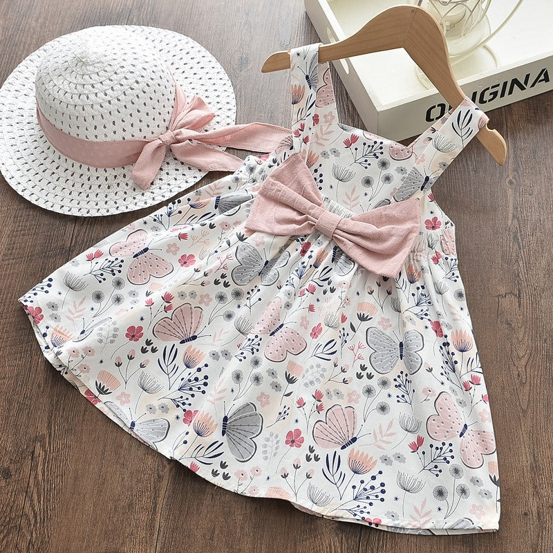 Baby Girls butterfly Printed Cotton dress