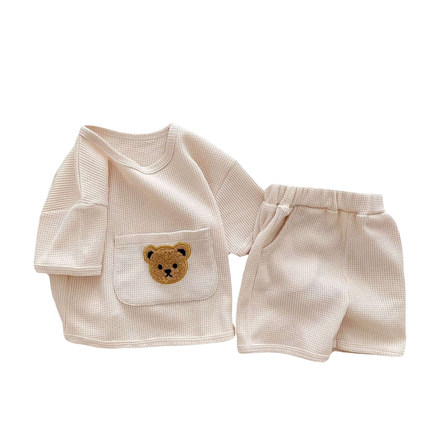 2 Pcs unisex summer bear set