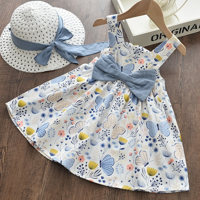 Baby Girls butterfly Printed Cotton dress