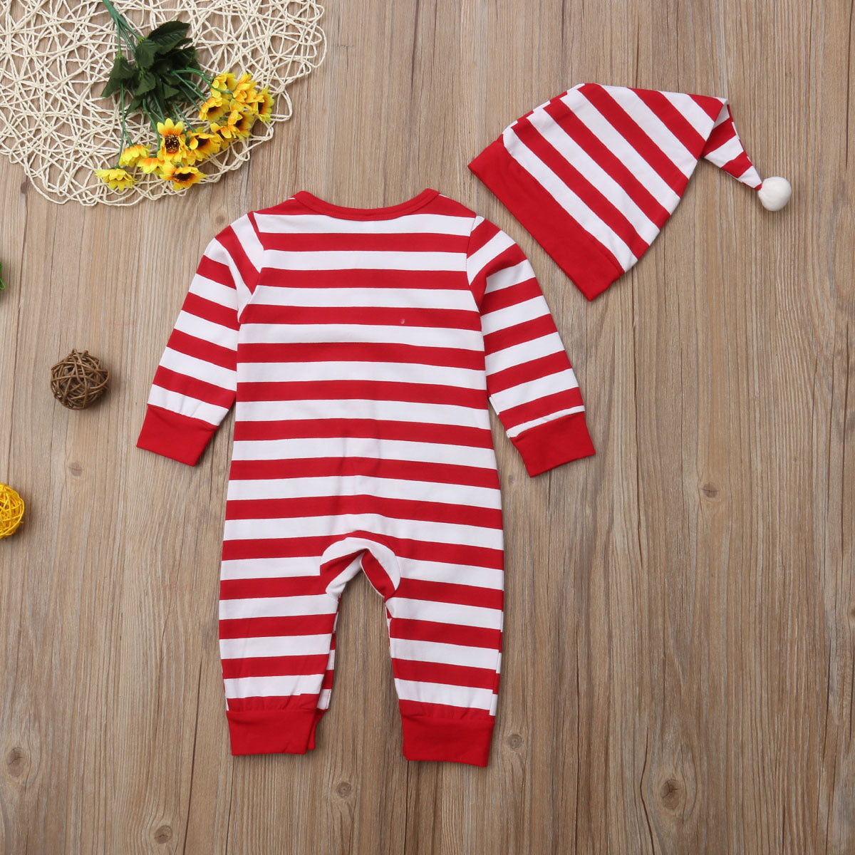 Embroidered deer CHRISTMAS BABY BODYSUIT