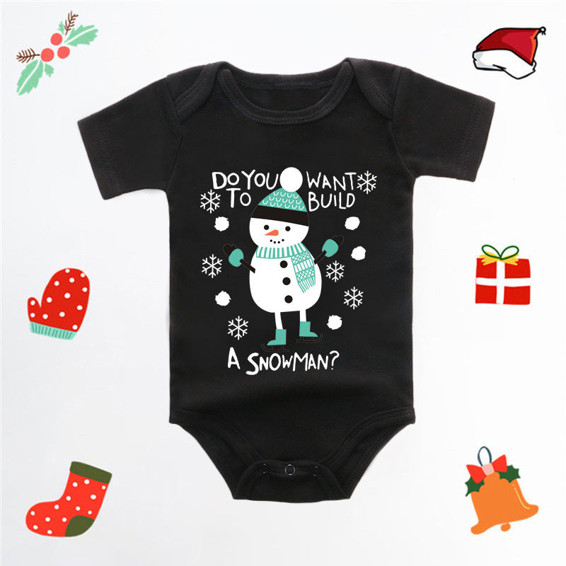 Merry Christmas Red Deer Baby Jumpsuit Romper