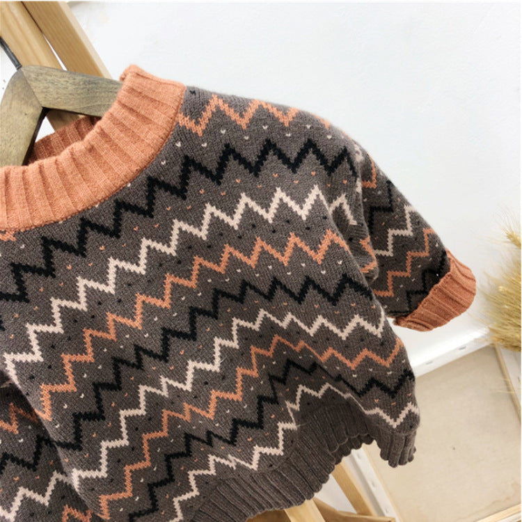 Korean Version knitted wool blouse