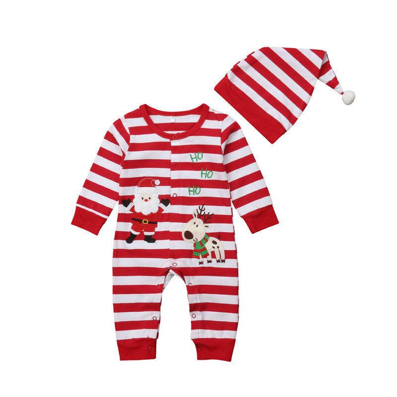 Embroidered deer CHRISTMAS BABY BODYSUIT