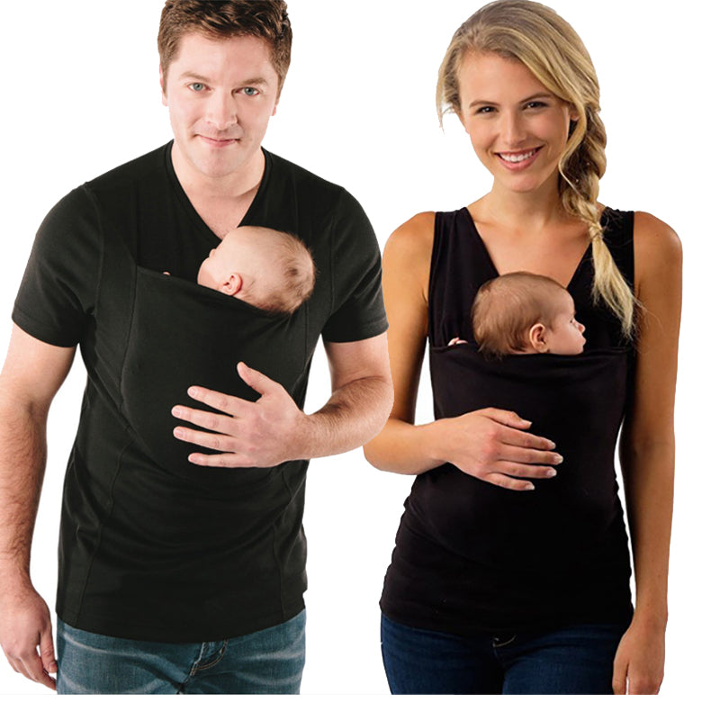 Mom Carrier Baby Tshirt Cloth