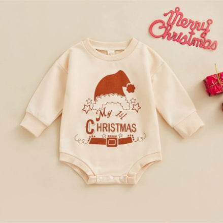 Fashion Christmas Baby Rompers 0-24M Toddler Newborn Infant