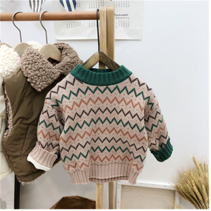 Korean Version knitted wool blouse