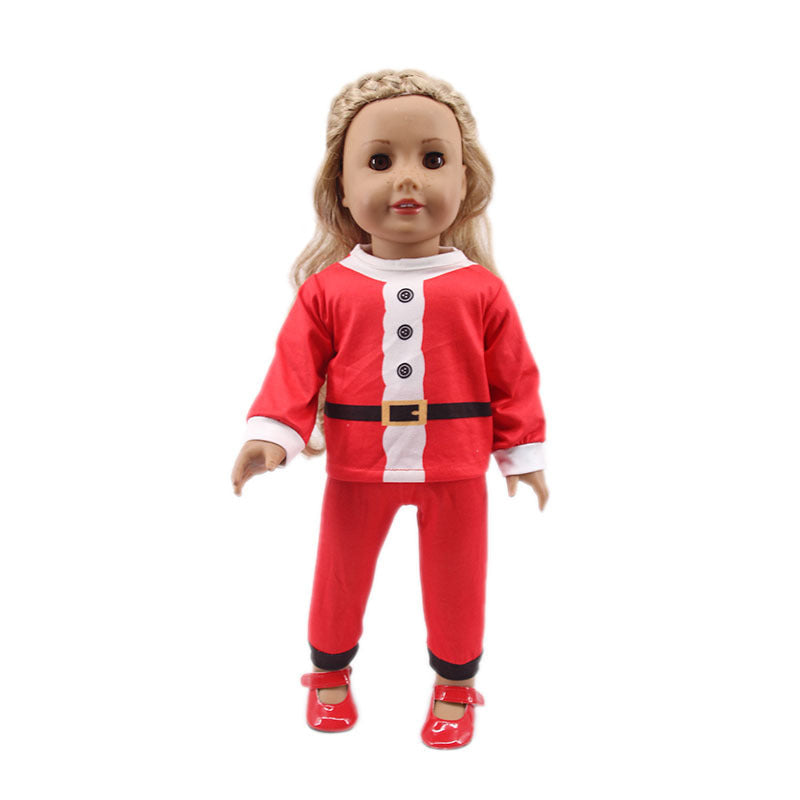 New 18-inch American Girl Doll Accessories Christmas Clothes 43cm Xiafu Baby Skirt Suit