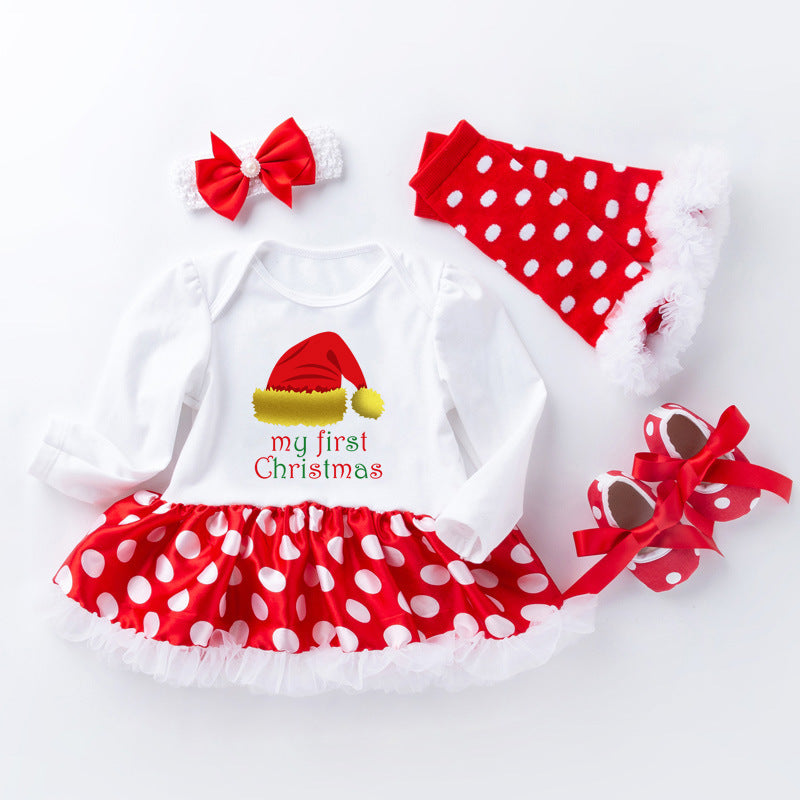 Christmas Baby Suit Long Sleeve Baby's Gown