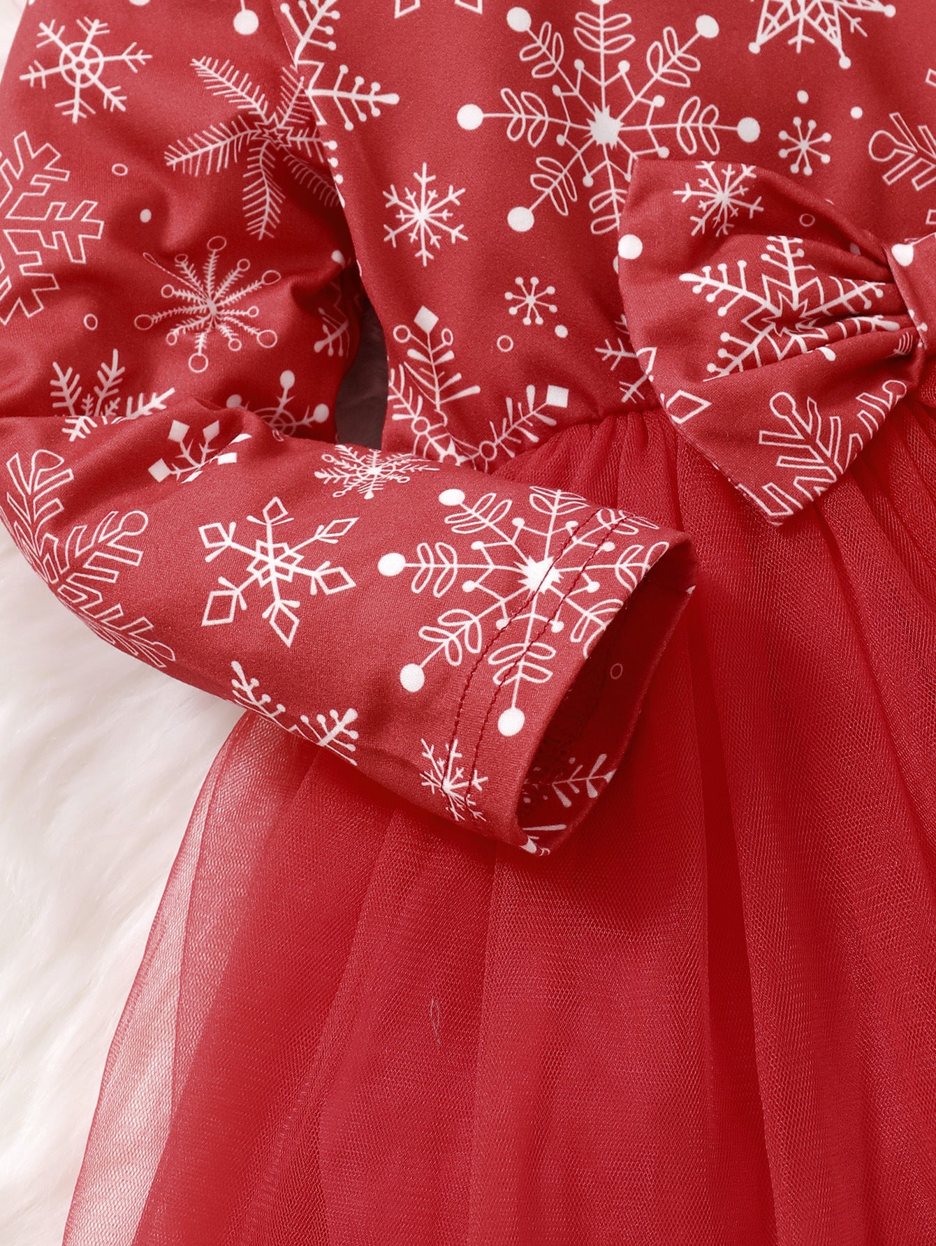 Christmas Baby Girls' Snowflake Print Dress