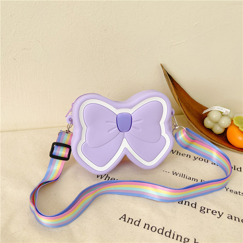 Children's Silicone Cute Butterfly Shoulder Bag