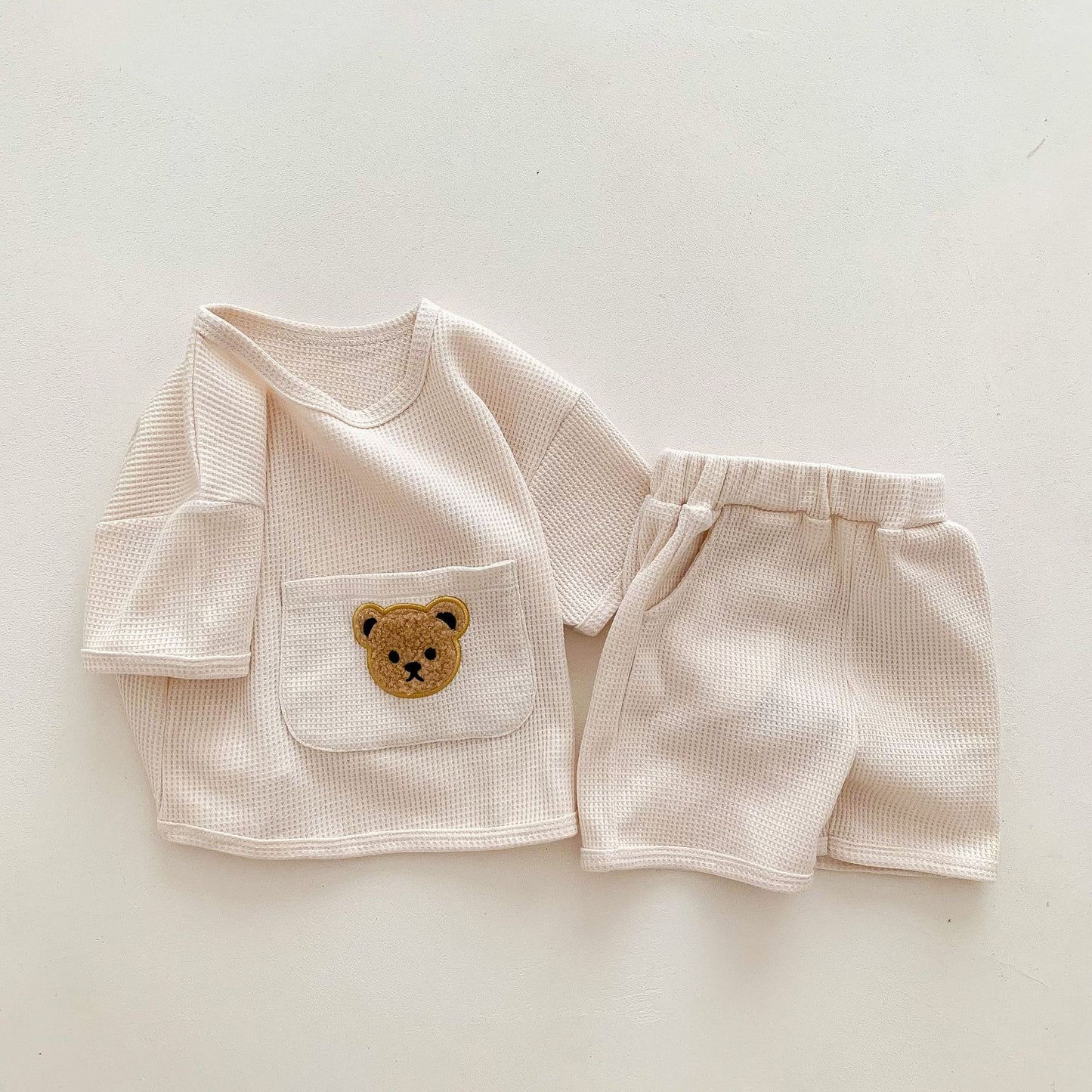 2 Pcs unisex summer bear set