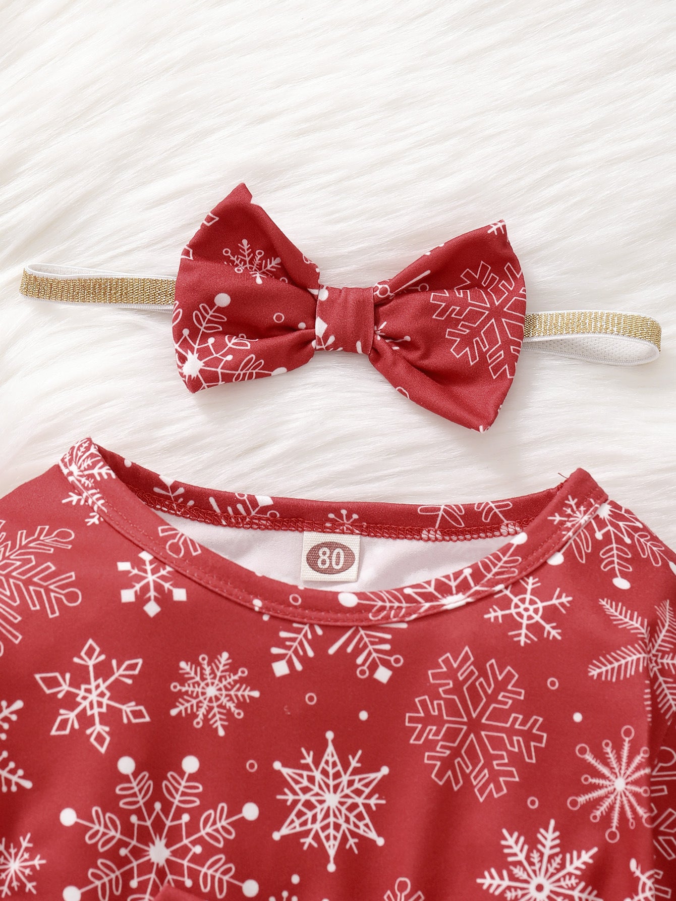 Christmas Baby Girls' Snowflake Print Dress