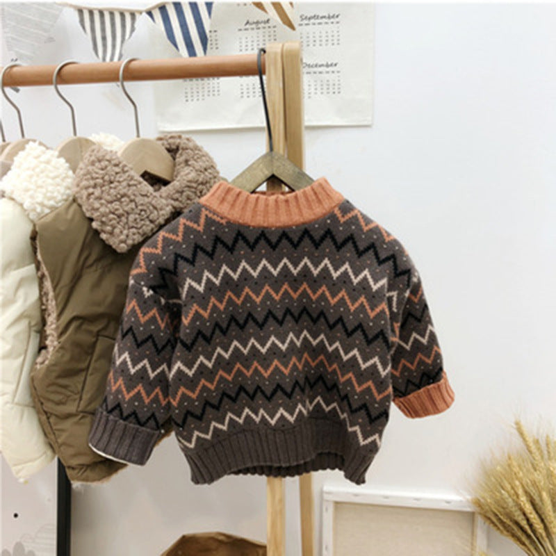 Korean Version knitted wool blouse