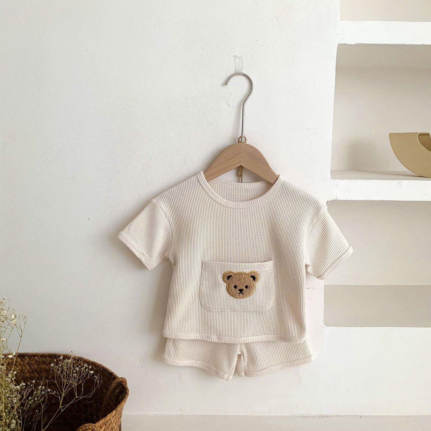 2 Pcs unisex summer bear set