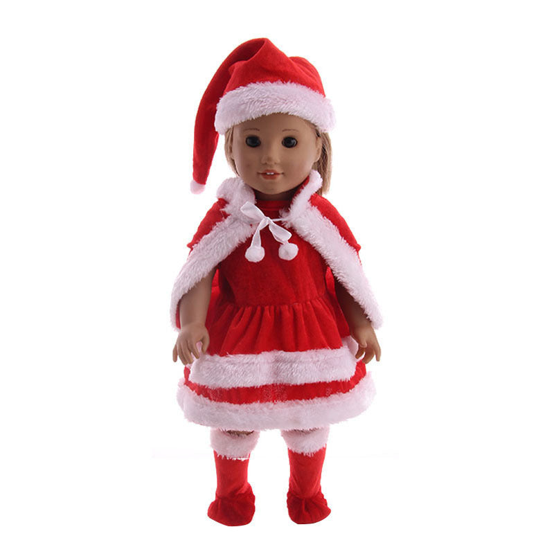 New 18-inch American Girl Doll Accessories Christmas Clothes 43cm Xiafu Baby Skirt Suit