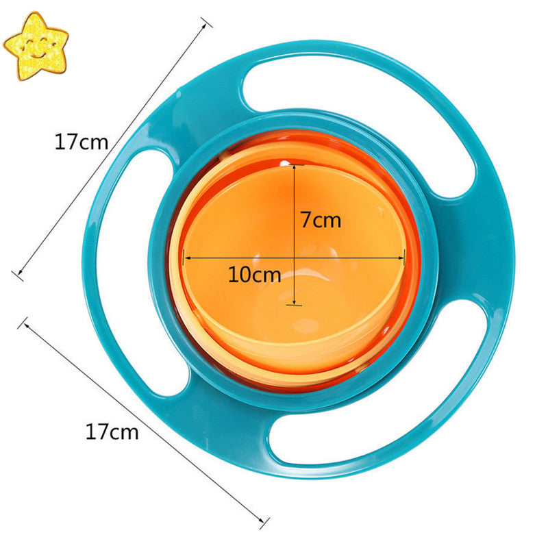 360 Rotate anti spill Feeding Bowl